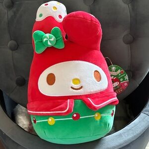 Squishmallows Hello Kitty Holiday My Melody Christmas Lights  8" Plush BNWT